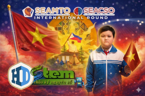 Học viên của HDSTEM xuất sắc giành HCB quốc tế cuộc thi OLYMPIC khoa học máy tính Đông Nam Á (SEACSO 2026)